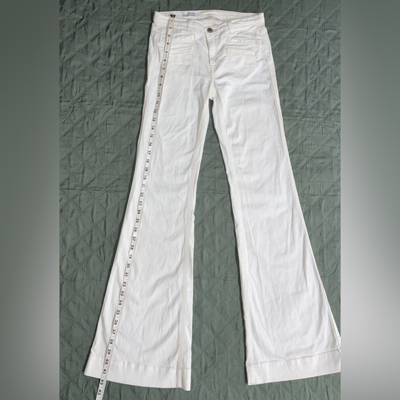 GAP "1969" High-Rise White Denim Flare Trousers, size 24/00, NWOT - Picture 6 of 13